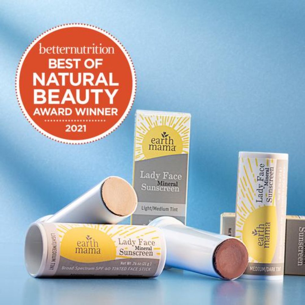 Earth Mama Lady FaceTinted Mineral Sunscreen SPF40